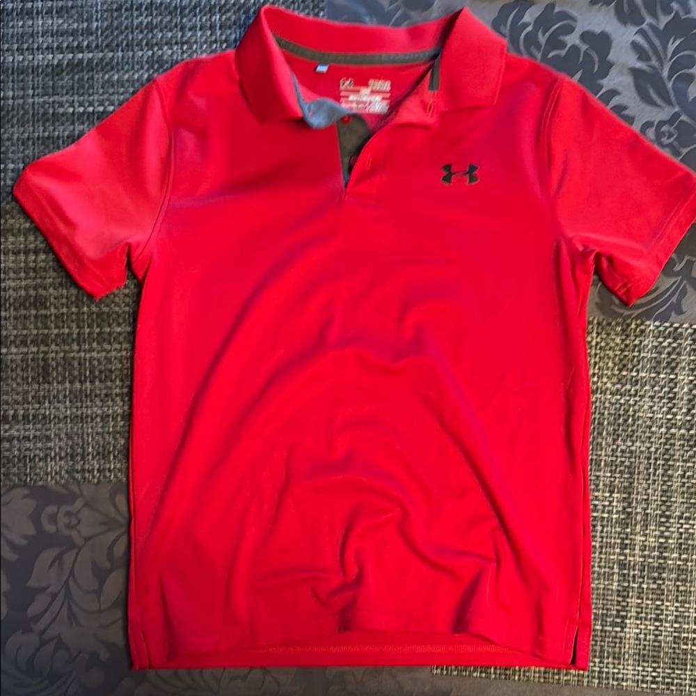 Under Armour Red Polo Shirt